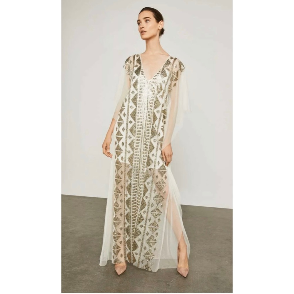 BCBGMaxAzria EXQUISITE Sequin Caftan “Corozo” Gown